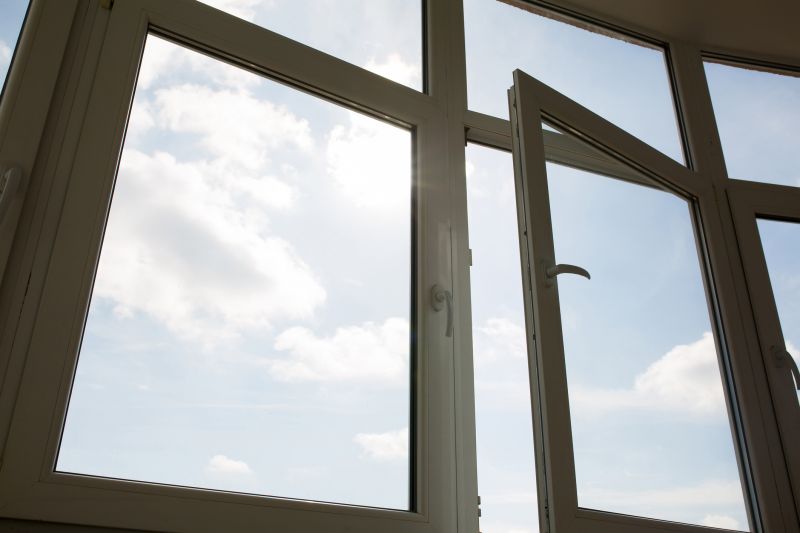 Modern casement window on a house
